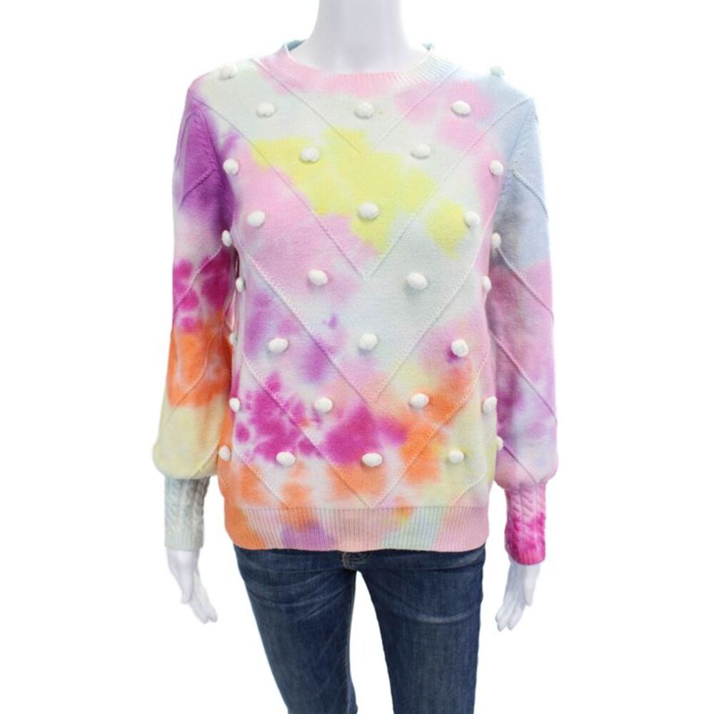 Simplee Apparel Unisex Sweater Light Blue Viscose Crewneck Long Sleeve Size M